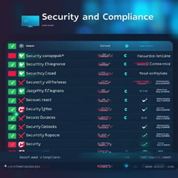 list of devices with Security and compliance green checkmark ticked or red crossed failed device based report